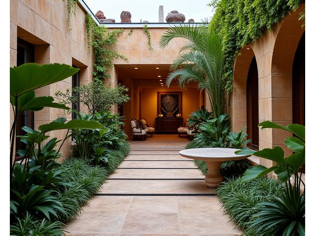 Jardín temático cultural para hotel boutique en Puebla