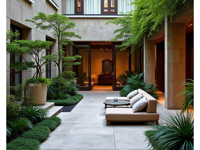 Jardín cultural para hotel boutique